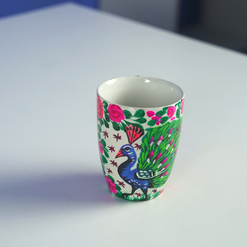 Peacock Grove Mug - Handcrafted Truck Art Mug