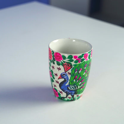 Peacock Grove Mug - Handcrafted Truck Art Mug